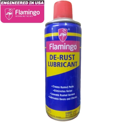 Picture of Flamingo De-Rust Lubricant F065 - 450ml, Anti-Rust Lubricant Quick Cleaning Rust Inhibitor Spray Rust Spray Rust Remover Car Home Cleaning Supplies