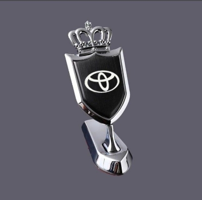 Picture of High quality Modified Metal Auto 3D Standing Badge Sticker Exterior Decoration Front Hood Bonnet emblem Toyota