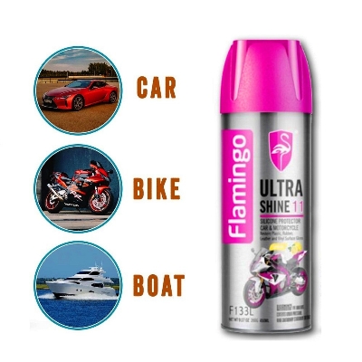 Picture of Flamingo Ultra Shine11 Silicone Protector Car & Motorbike-450ml