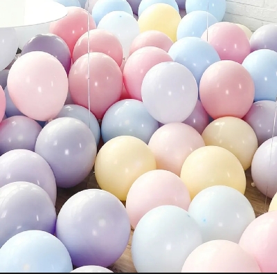 Picture of Pastel Balloons (Macaron Balloon) - 15 Pieces (Multicolor) - Green