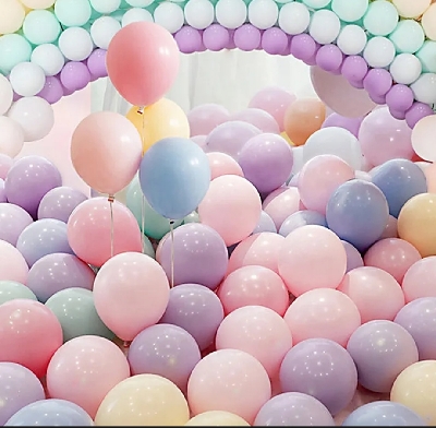 Picture of Pastel Balloons (Macaron Balloon) - 15 Pieces (Multicolor) - Green