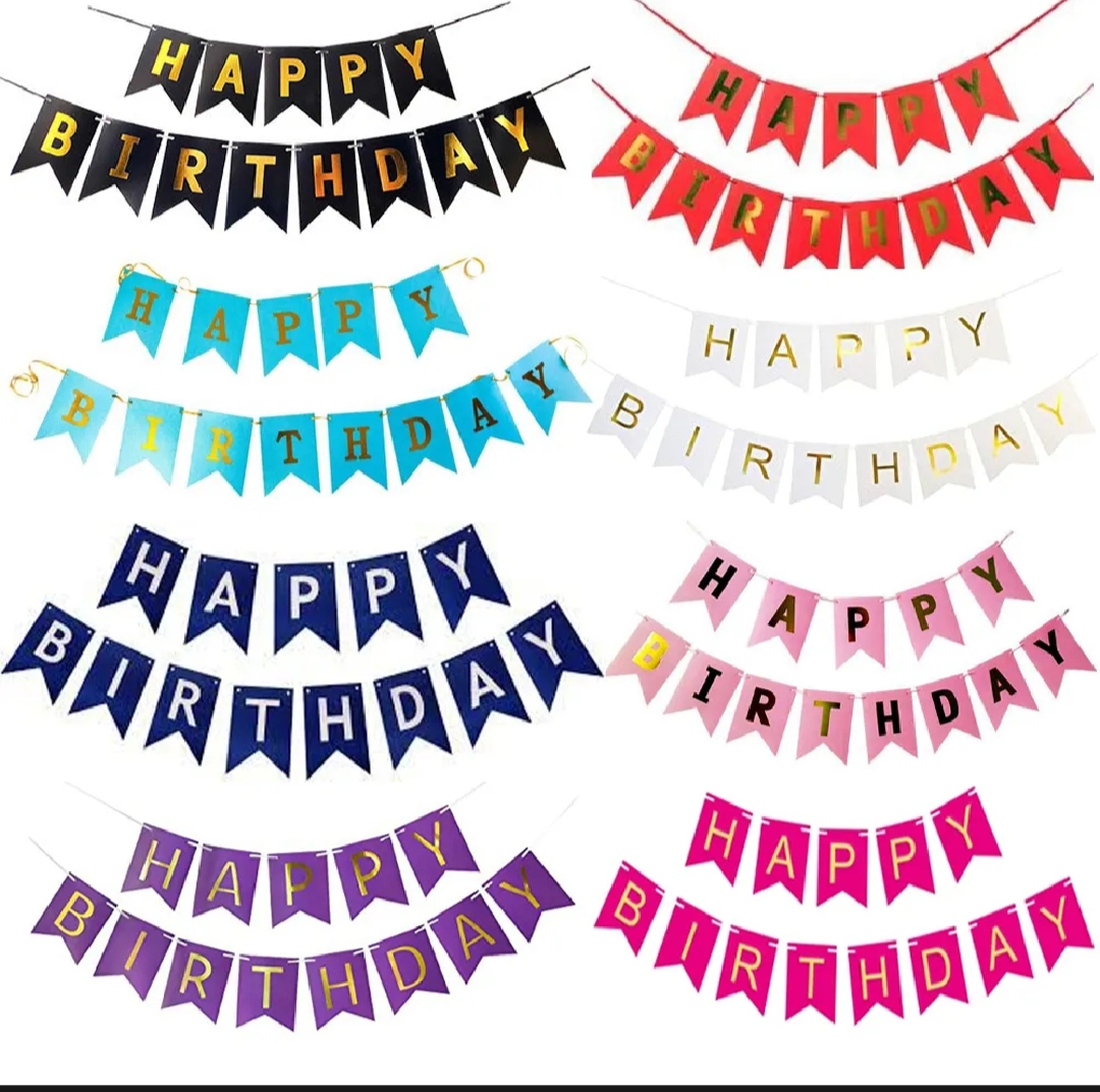 Picture of Happy Birthday Banner for Birthday Party Supplies, Happy Birthday Party Supplies