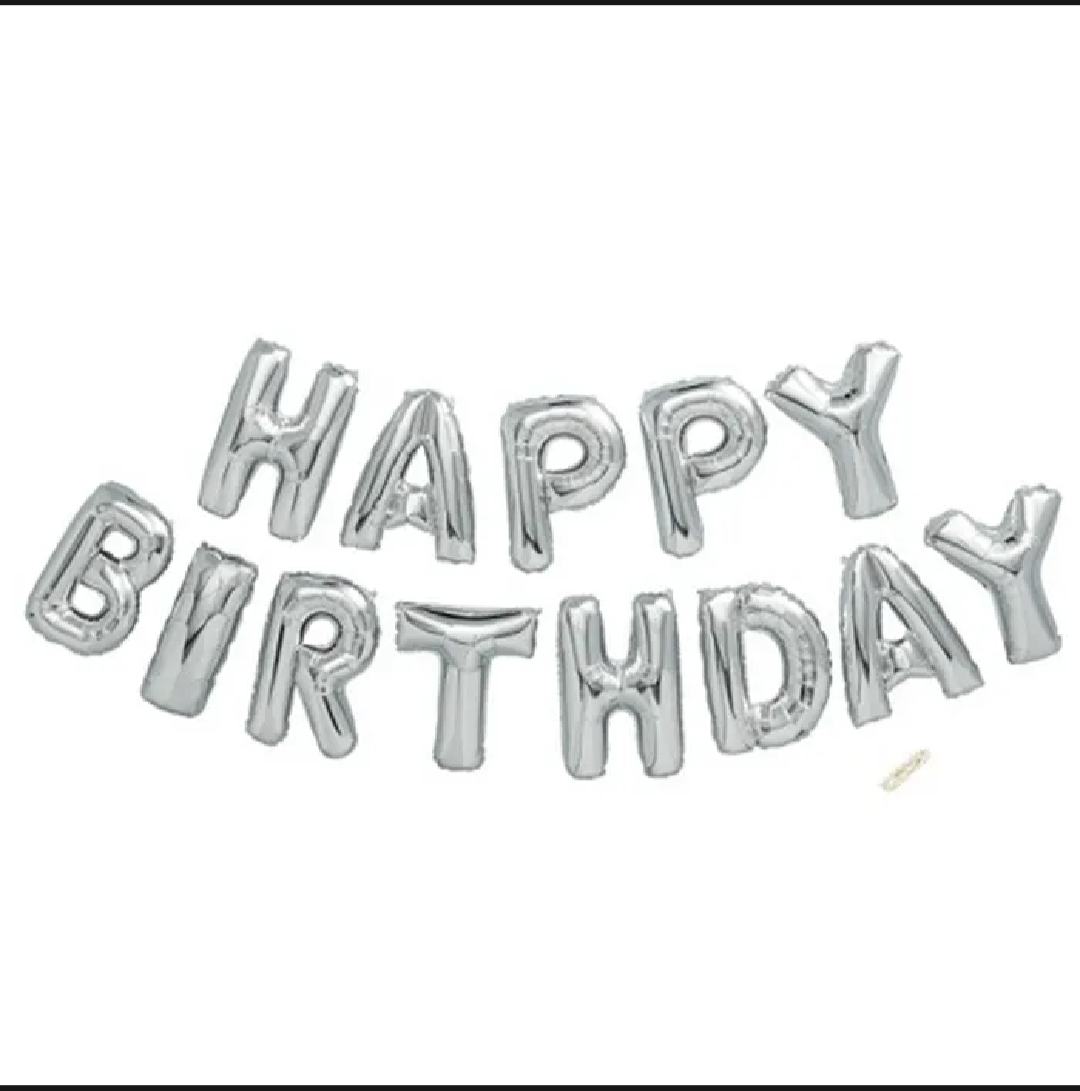 Picture of Happy Birthday Letter Foil Balloon Birthday Party Supplies, Happy Birthday Balloons for Party Decoration - Gold