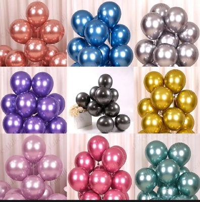Picture of Metallic Balloon - 10 PCS (Premium Quality)