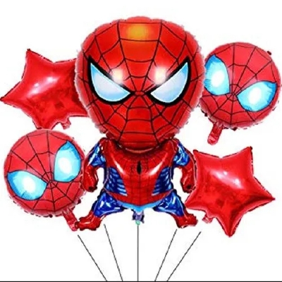 Picture of Spiderman Foil Balloons Set MARVEL Themed Birthday Party Decoration