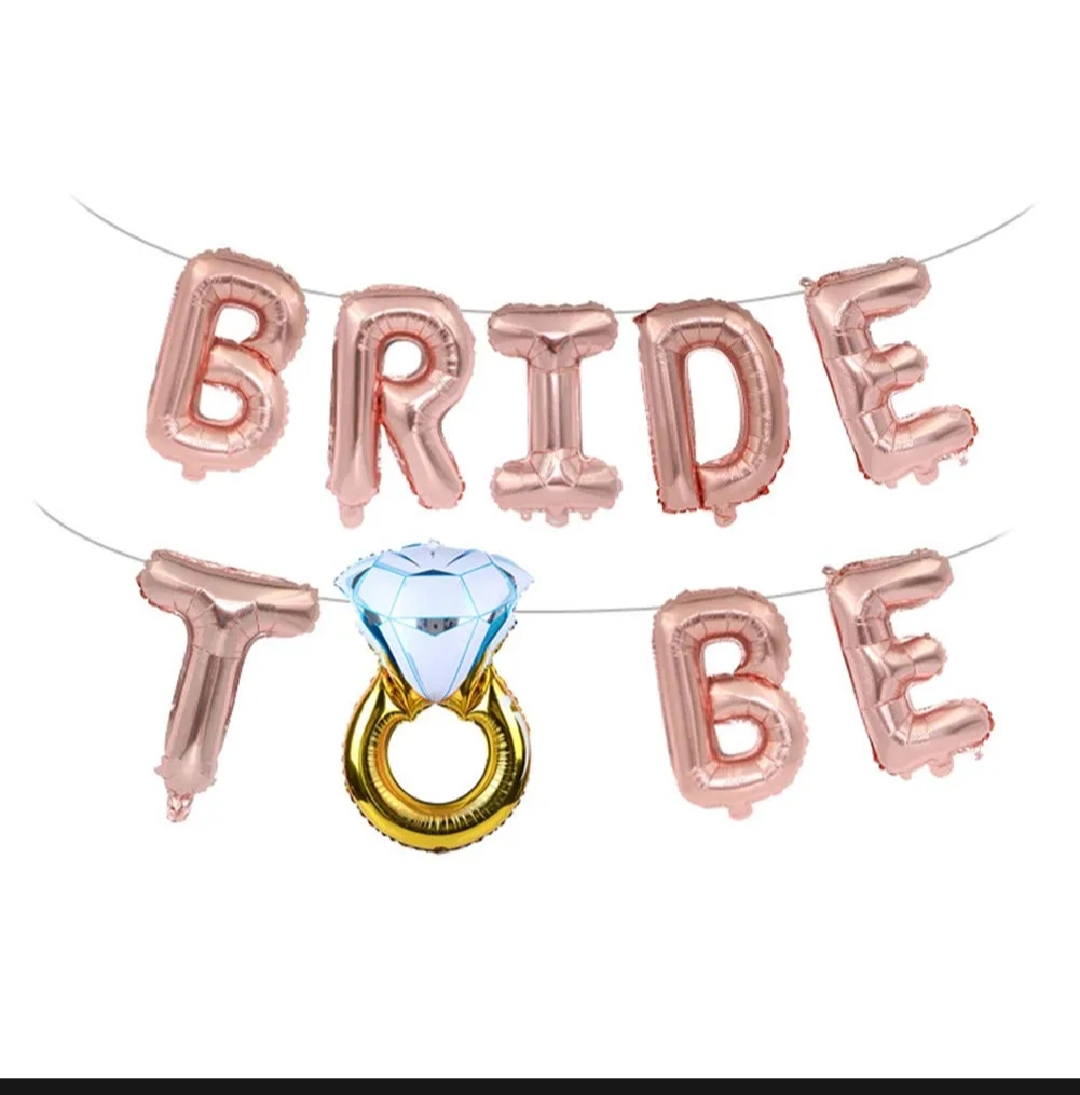 Picture of Bride to Be Decoration Set Combo Bridal Shower Decorations Kit/Bride to Be Props for Bachelorette Party