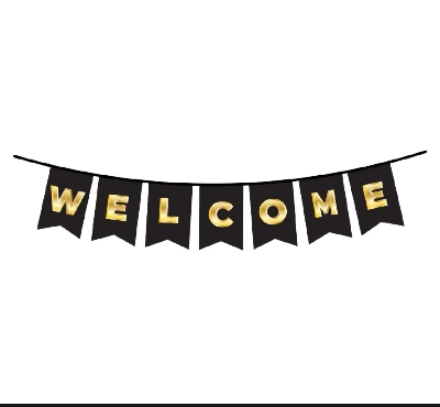Picture of Welcome Banner，Back to School, Welcome Banner for Party, Family Welcome，First Day of School Banner，Teacher Banner，Welcome Back to Classroom, Office, Home Decorations