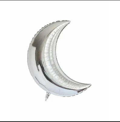 Picture of Moon Shape Balloon Big Size Jumbo Foil Helium Balloons Celebrations for Ramadan, Eid, Baby Shower Valentines Engagement Decors Anniversary Birthday Decorations Party Supplies