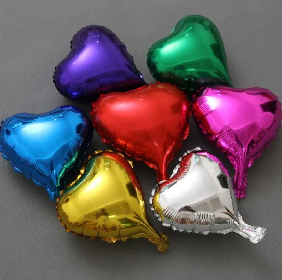 Picture of 18 inch Helium Heart Shaped Foil Balloons For Birthday, Anniversary, Baby Shower Wedding Valentine Decorations Love Balloons Party Decorations