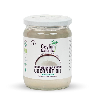 Picture of Ceylon Naturals Organic Extra Virgin Coconut Oil Raw Unrefined Cold Pressed (Srilanka) 500ml