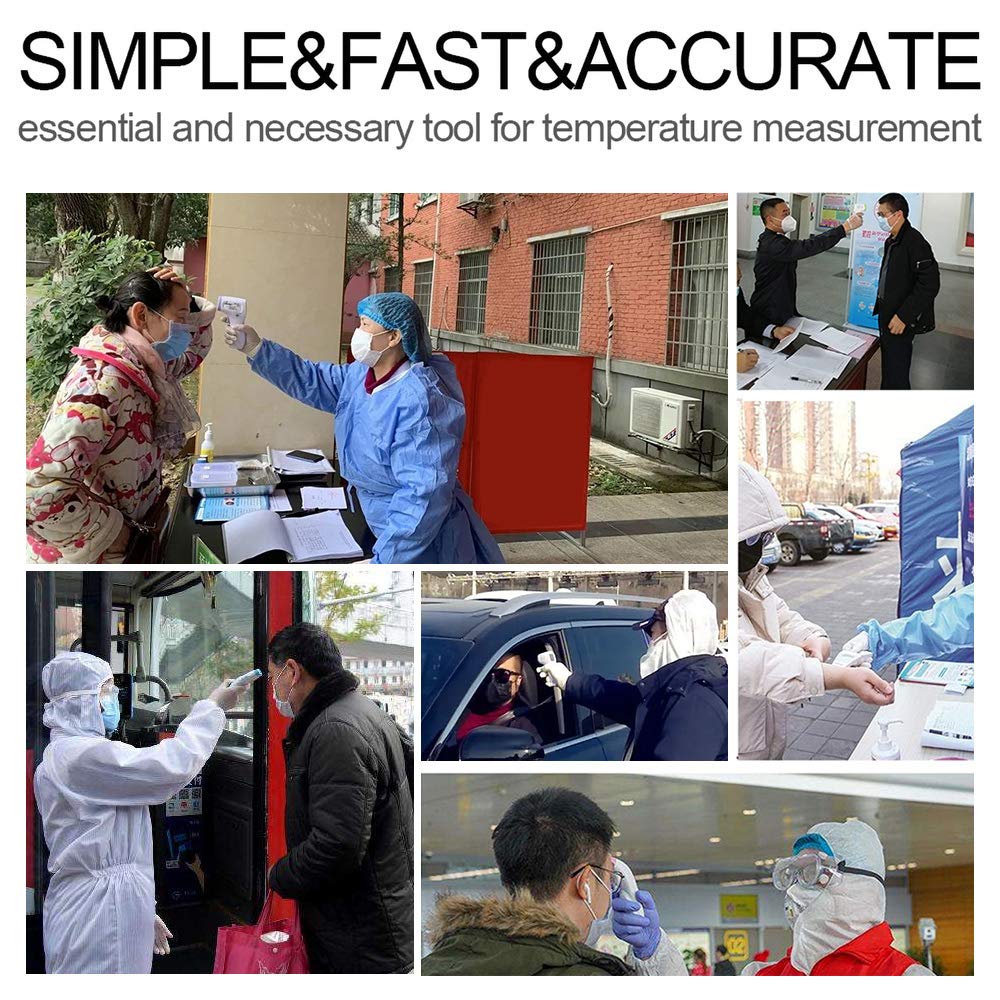 Picture of Digital Infrared Thermometer Temperature Gauge Object Non Contact Temperature Measurement Device 4 Setting Modes 99 Memories ℃ and ℉