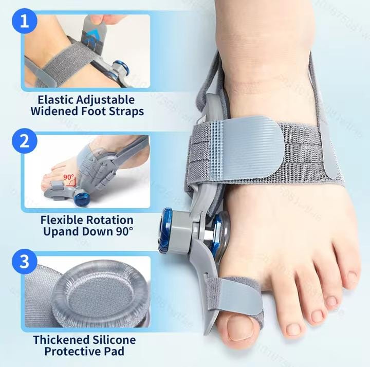 Picture of Bunion Corrector for Women & Men Big Toe: Adjustable Bunion Fix for Big Toe Separation Pain Relief - Orthopedic Bunion Splint with Straightener for Toes Alignment Hallux Valgus Correction