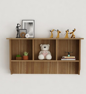 Picture of Engineered Wood Wall Decor Floating Shelf Display Rack Decorative Hall Décor for Living Room Home Furniture