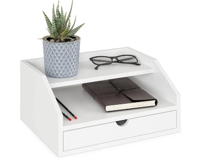 Picture of Literature Organisers, 5 Compartments Office Mailbox with Adjustable Shelves, Wood Literature Sorter 13.9x12x13 inches for Office, Home, Classroom, Mail rooms Organisation