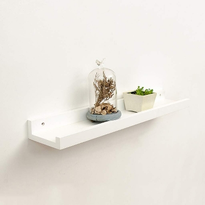 Picture of Wall Shelf, Vintage Floating Shelf, Hanging Shelves Wall Mounted for Photos, Decorations for Bedroom, Living Room, Bathroom, Kitchen, Office