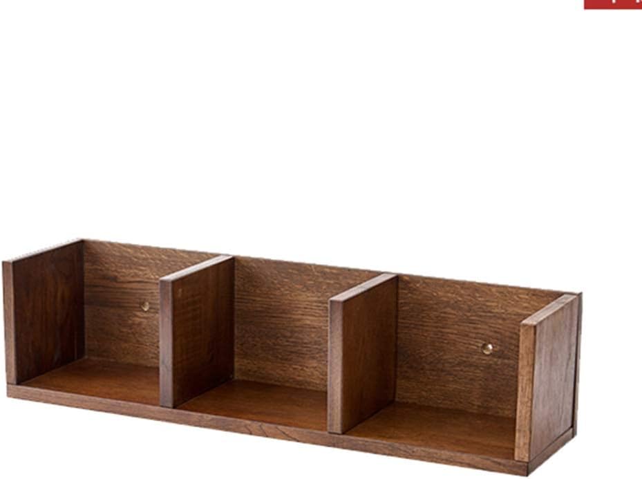 Picture of Floating Shelves Wall Shelf Solid Wood Wall Hanging Bookshelf Living Room Bedroom Wall Decoration Rack Multi-Cell Storage Rack