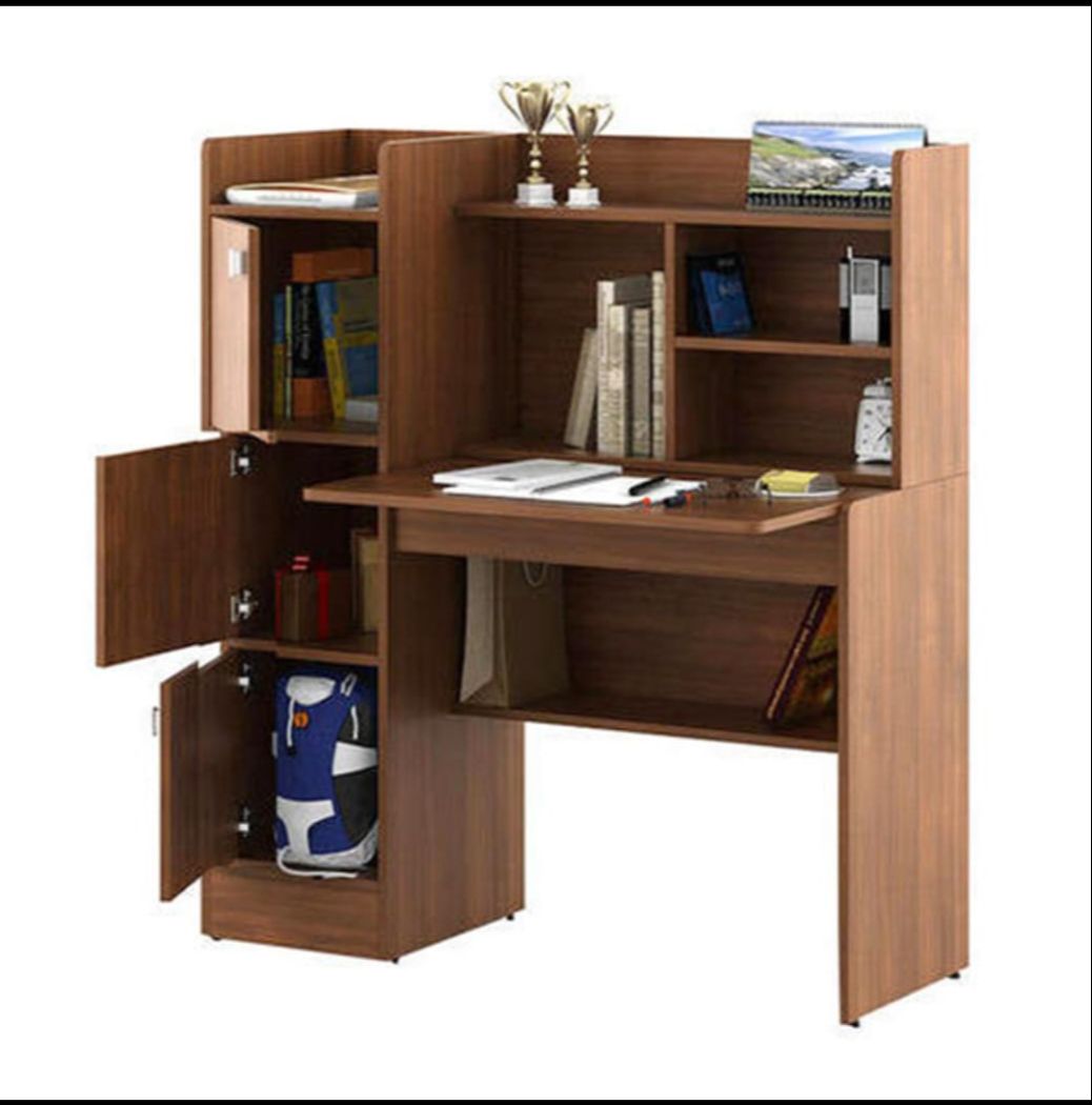 Picture of Luxieur Engineered Wood Laminated Board Study Table with Multi-Purpose Table Desk for Students, Computer Table for Bedroom & Office Wood Study Table 48X42"