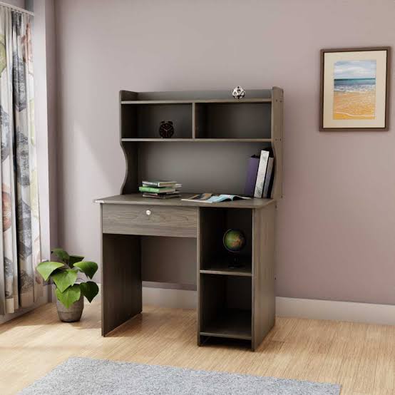 Picture of Luxieur Engineered Wood Laminated Board Study Table with Multi-Purpose Table Desk for Students, Computer Table for Bedroom & Office Wood Study Table 54X36"