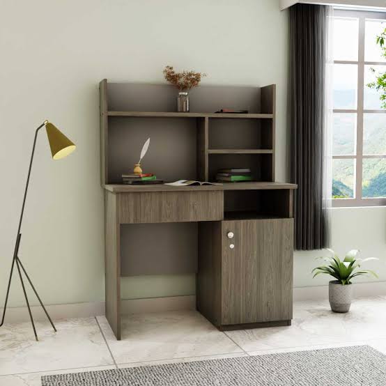 Picture of Luxieur Engineered Wood Laminated Board Study Table with Multi-Purpose Table Desk for Students, Computer Table for Bedroom & Office Wood Study Table 54X36"