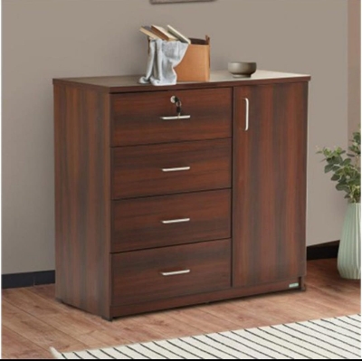 Picture of MDF Melamine Board Wardrobe4 Large Drawer And 1 Door Cabinet by Moumi Furniture premium Quality Cupboard Wardrobe 48X54"