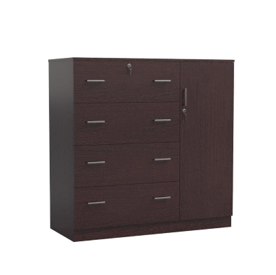 Picture of MDF Melamine Board Wardrobe4 Large Drawer And 1 Door Cabinet by Moumi Furniture premium Quality Cupboard Wardrobe 48X54"