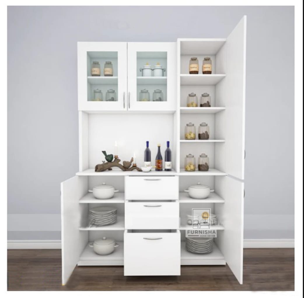 Picture of Kitchen Cabinet Multi-Purpose Kitchen Storage Rack Crockery Display Unit - Enhance Your Kitchen Storage With This Multi-Functional Cabinet 72X42"