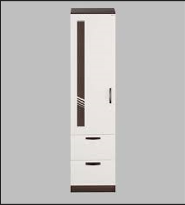 Picture of 1 part Almirah with 2 Drawer Clothe Storage shelf / Hanging Shelf 1 door wardrobe Almirah 72/18'' By Moumi Furniture