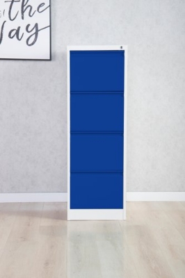 Picture of 4 Drawer Filing Cabinet Chest of Drawers | Board File Cabinet for Office | Engineer wood Office File Cabinet | Office File Drawer Cabinet 48X18"