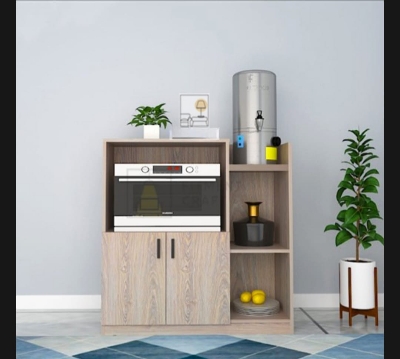 Picture of Microwave Oven Rack | Multi-functional Crockery storage Cabinet | Wooden Shelf for Essential Storage Kitchen Organizer Rack by Moumi Furniture