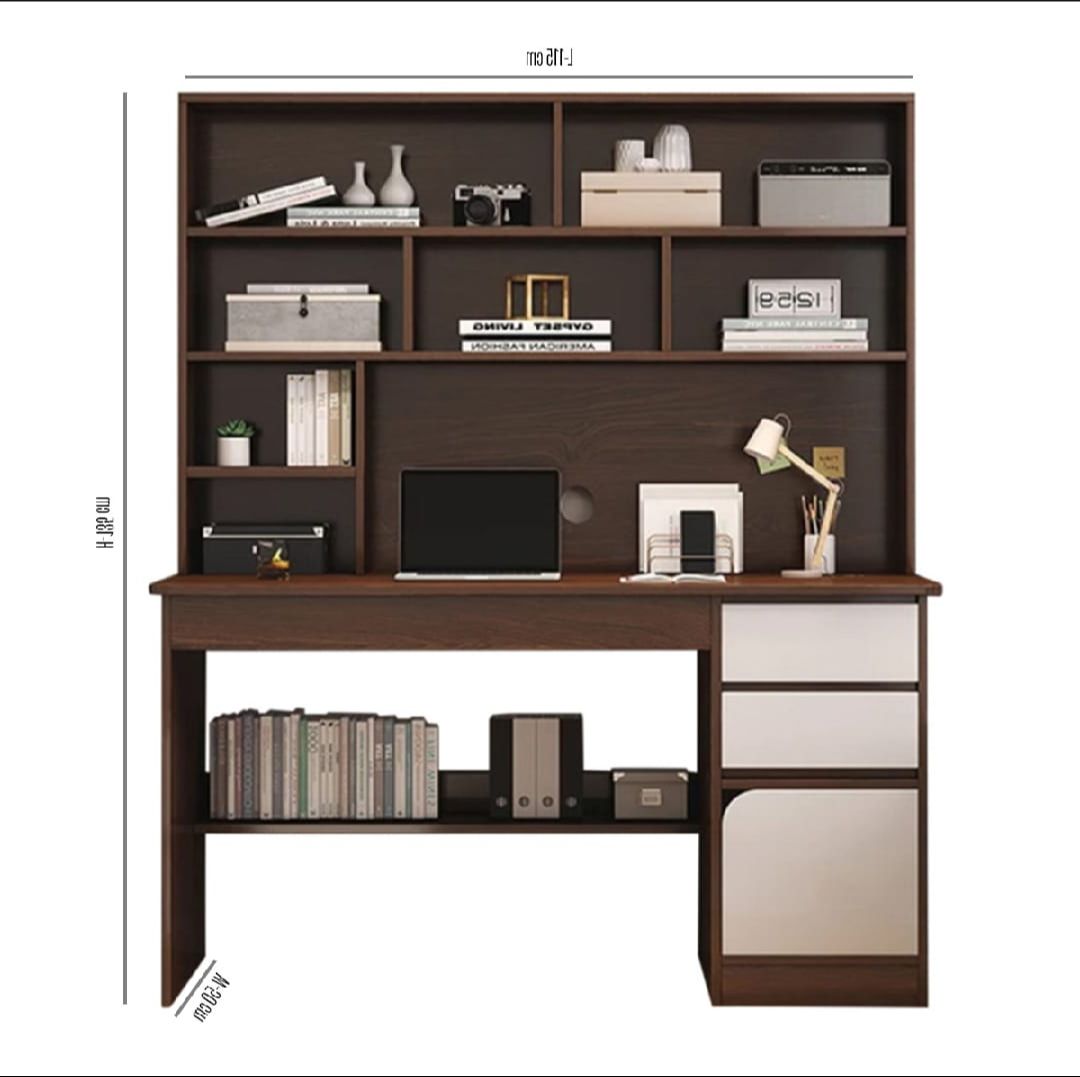 Picture of Study Desk/Computer Table Study Office Laptop Desk Home Office/Study Table/Laptop Table With Drawer - Chocolate