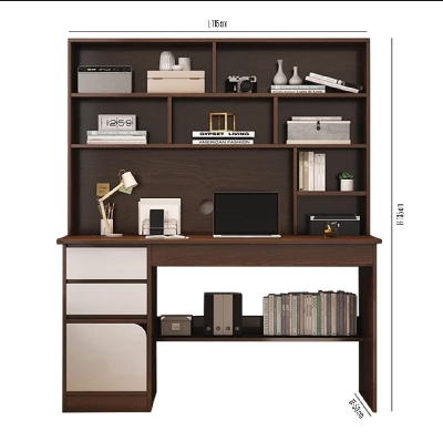 Picture of Study Desk/Computer Table Study Office Laptop Desk Home Office/Study Table/Laptop Table With Drawer - Chocolate