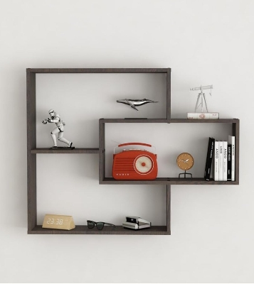 Picture of Moumi Furniture Multipurpose Modular Wall Racks/Shelves/Organiser/Décor Particle Board Wall Shelf 2