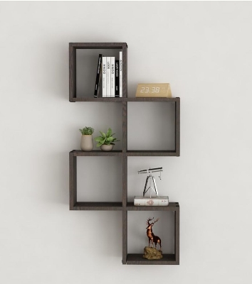 Picture of Moumi furniture Multipurpose Modular Wall Racks/Shelves/Organiser/Décor Particle Board Wall Shelf 