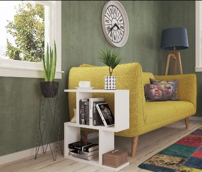 Picture of Home decor। Furniture। wall mart। side table - White