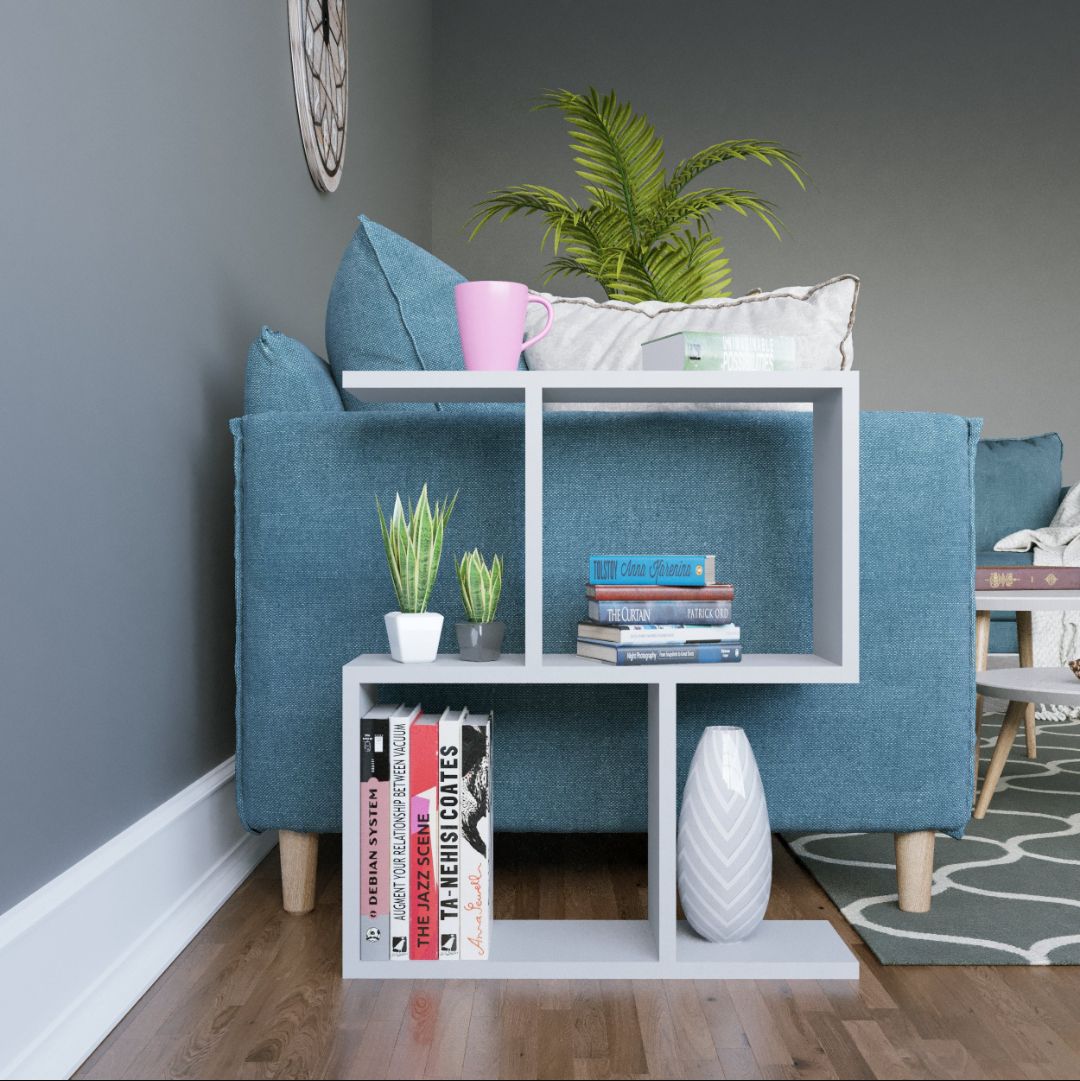 Picture of Home decor। Furniture। wall mart। side table - White