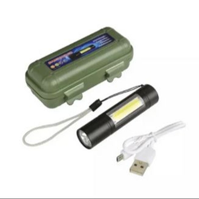 Picture of Usb rechargeable 3 mode power mini led flashlight torch - torch light