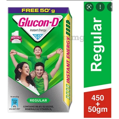 Picture of Glucon-D Instant Energy Health Drink Regular - 450gm