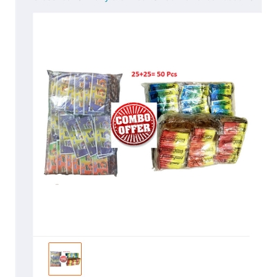 Picture of 555 and Burmese Dry Jhal Boroi Achar Combo offer 50pcs