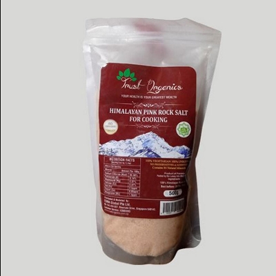 Picture of Himalayan Pink Rock Salt for Cooking (Trust Organics) 500g