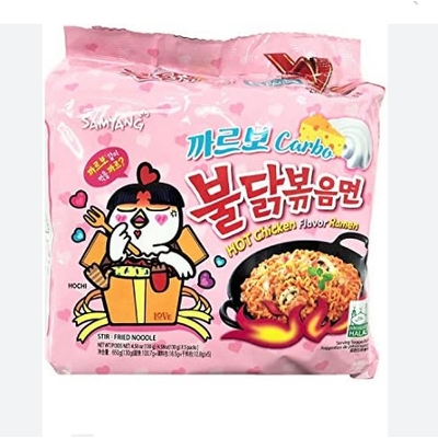 Picture of Carbo Hot Chicken Flavor Ramen Noodles 700gm