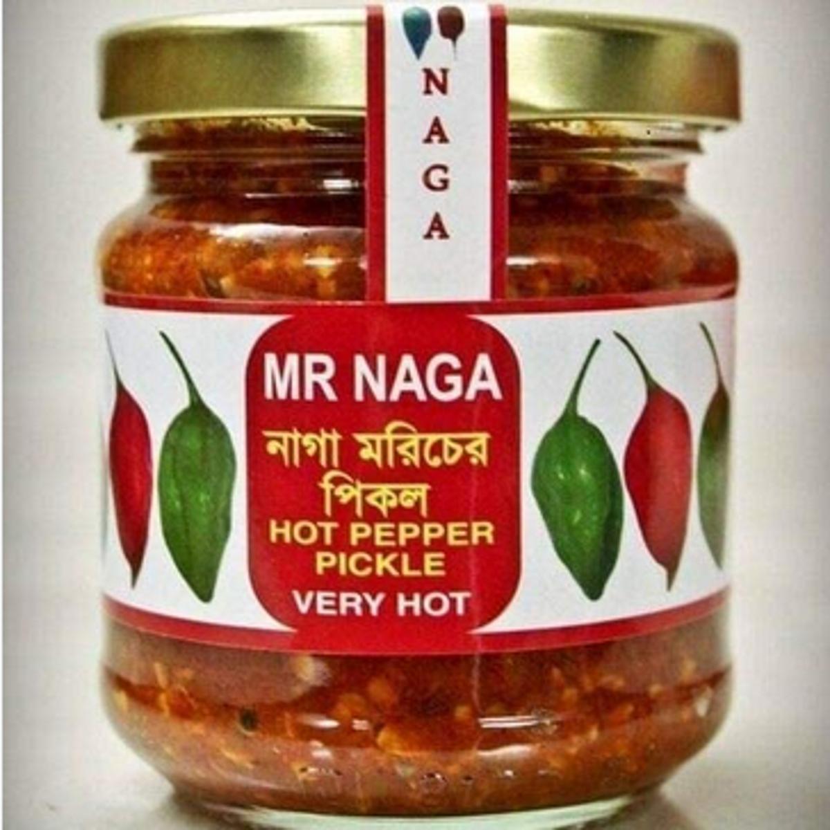 Picture of Nicobena ( Naga) Hot Pepper  Chilli Pickle 120gm