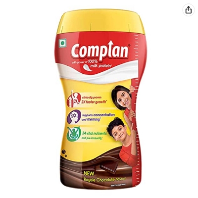 Picture of Complan Milk Protien New Royale Chocolate Flavour 500gm