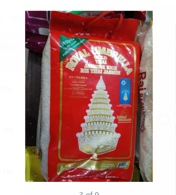 Picture of Royal Umbrella Thai Jasmine Rice 5KG