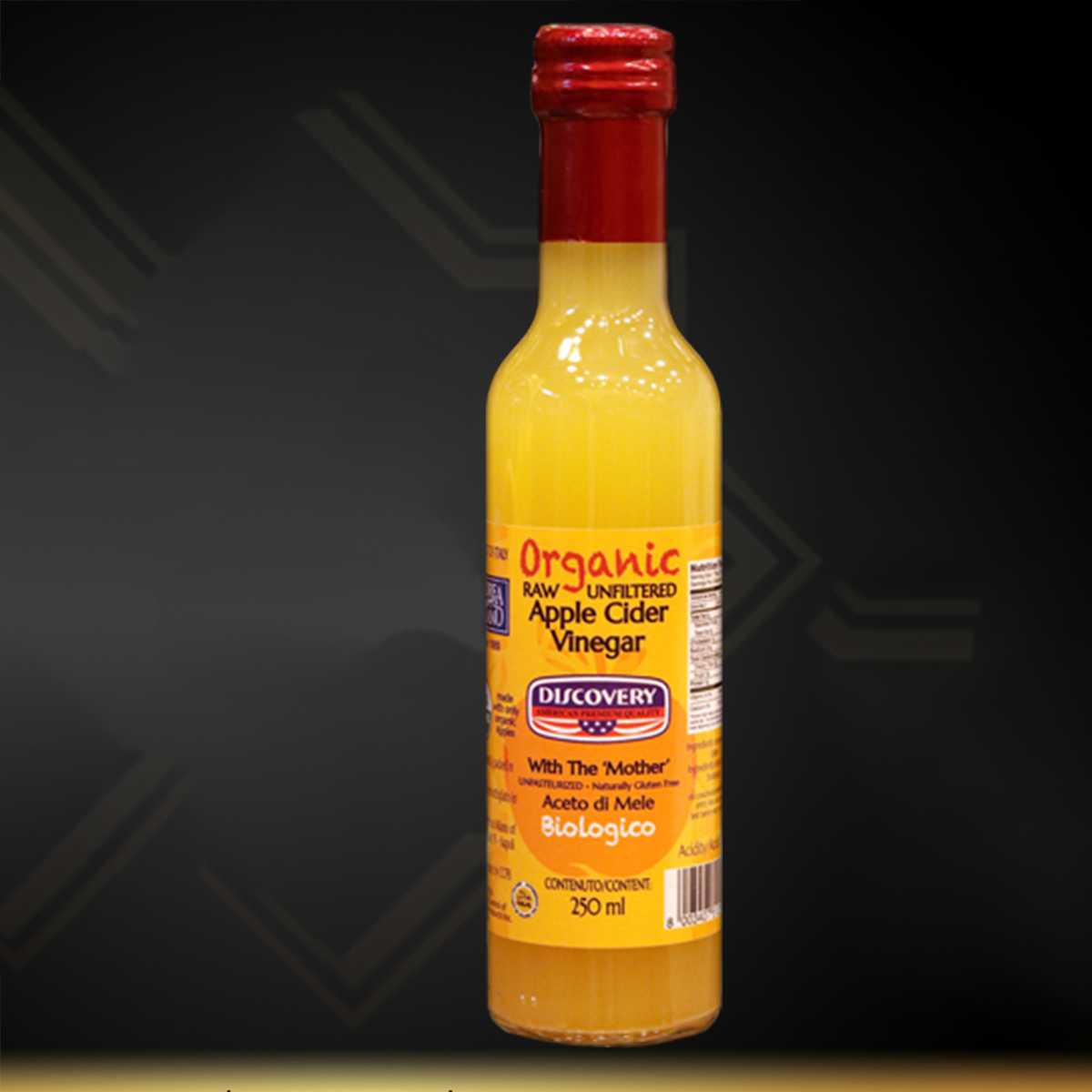 Picture of Organic Raw Unfiltered Apple Cider Vinegar with Mother - 250ml