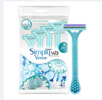 Picture of Simply Venus 2 Disposable Razor For Women 4pcs (From Dubai)