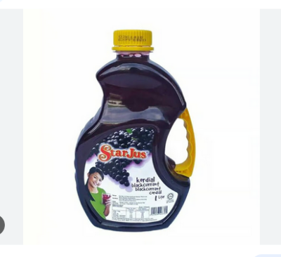 Picture of Starjus Cordial Blackcurrant 1 Ltr