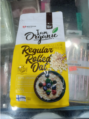 Picture of NHF Gluten Free Organic Regular Rolled Oat 500g