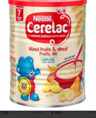 Picture of Cerelac Mixed Fruit & Wheat with Milk - 1Kg (uk)