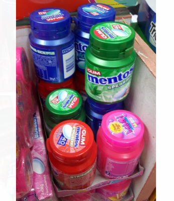 Picture of Mentos Sugar Free Gum (56g*2 Tubs) 80 Pcs