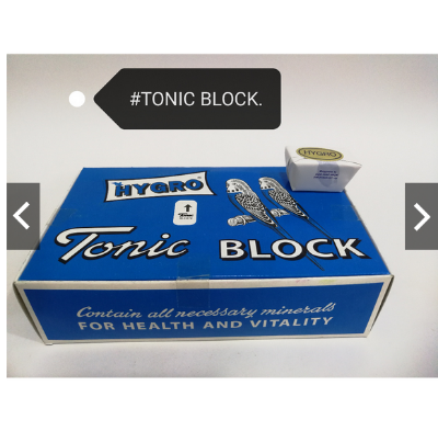 Picture of HYGRO Mineral Tonic Block Bird Burung Budgerigars 30g*40pcs=1200gm